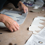 Justine Allison in her studio 2016